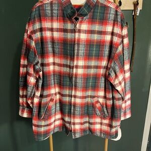 Classic Plaid Men's Shirt Jacket